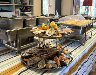 Brunch dimanche fruits de mer La Lune de Mougins Restaurant à Mougins & Lounge Bar