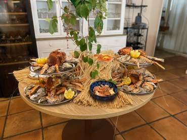 Brunch dimanche fruits de mer La Lune de Mougins Restaurant à Mougins &amp; Lounge Bar